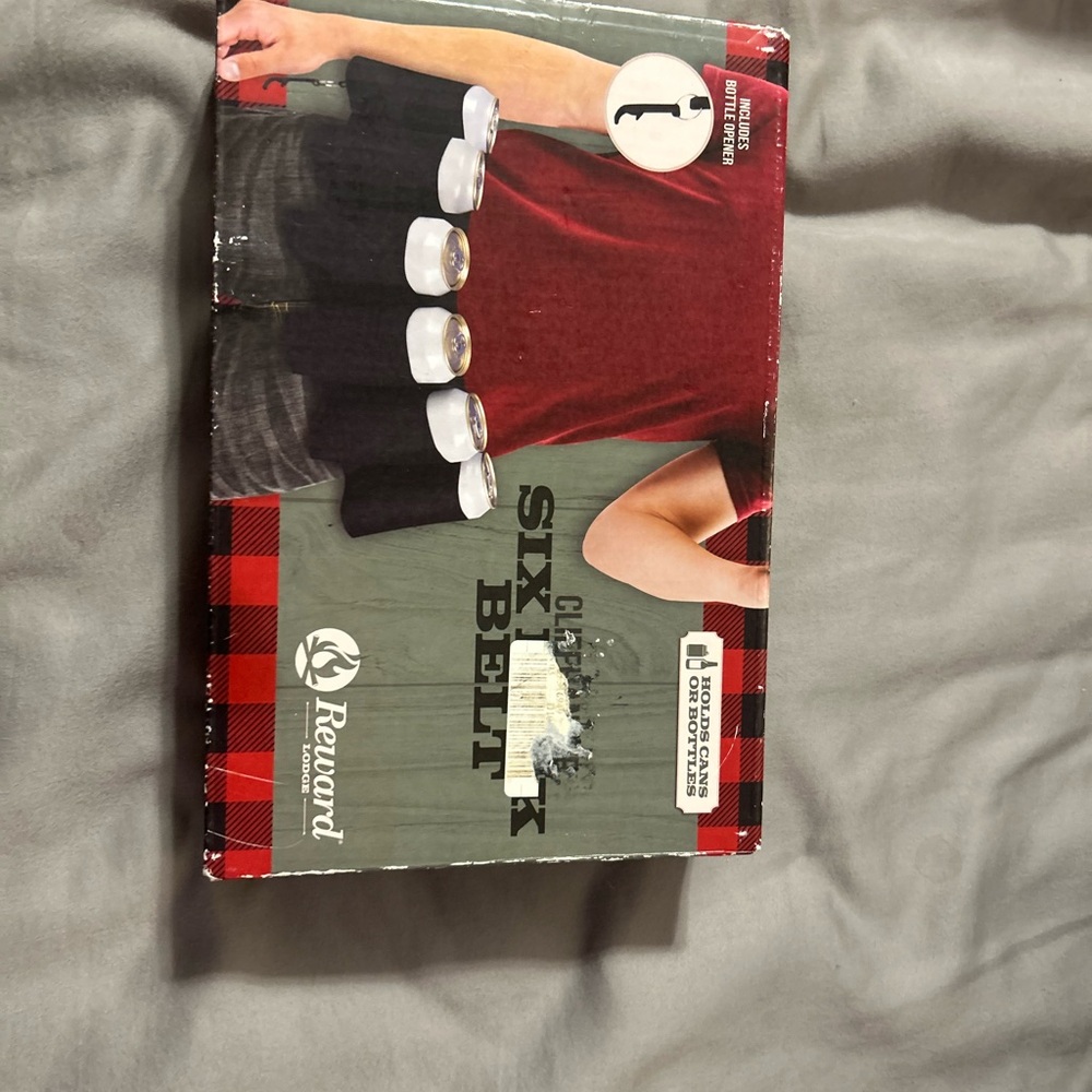 Red and Black Six Pack Belt